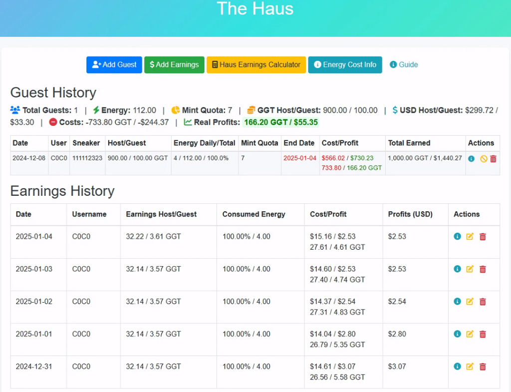 Exciting New Features and Fixes in StepN Tracker Haus - Latest Update ...