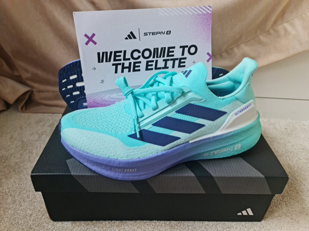 Adidas Ultraboost 5X STEPN Edition Unboxing Out of the box